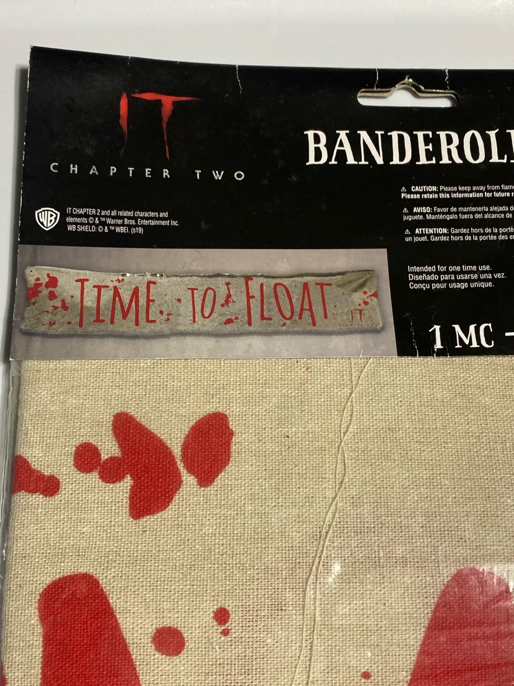 It Chapter 2 Movie Pennywise Clown Scary Halloween Party Decoration Cloth Banner